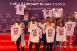 'Not The Right Place For Protest': Youth Congress's Shirtless Demonstration At AI Summit Draws Flak