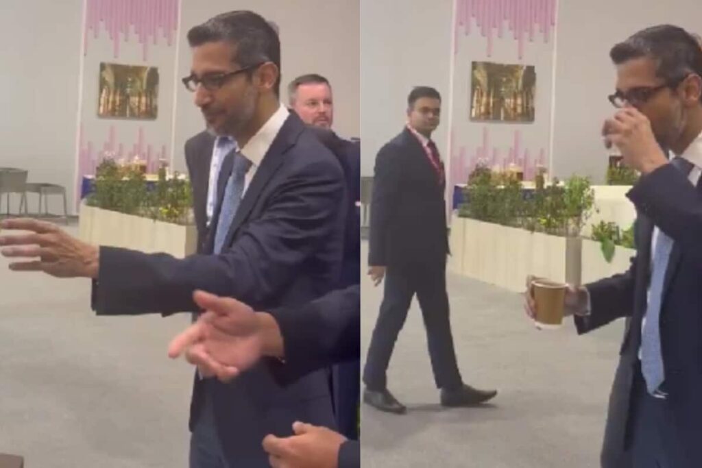 Sunder Pichai's ‘Wow’ Moment After Sipping Bharat GI Coffee At AI Summit | Watch
