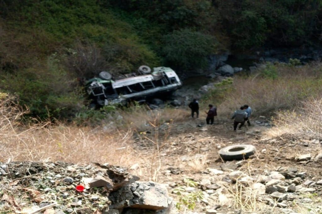 HRTC Bus Plunges Into Gorge In Dehradun; At least 3 Dead, Rescue Operation Underway