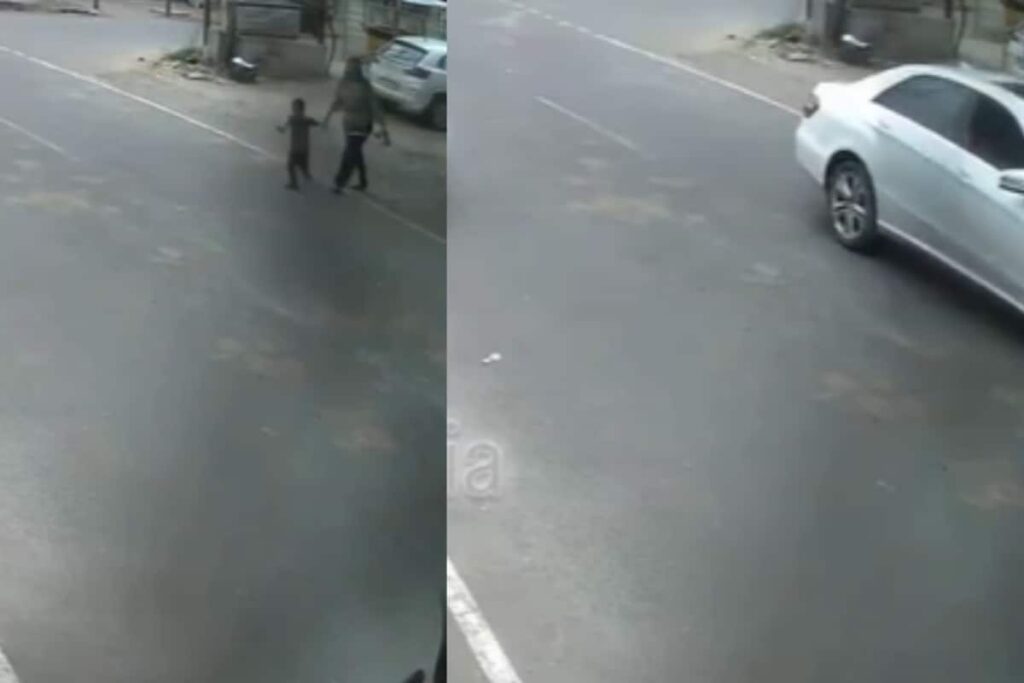 Gujarat Toddler Hit By Motorcycle While Crossing Road, Internet Blames Mother: ‘Why Did She Let Go Of His Hand?’