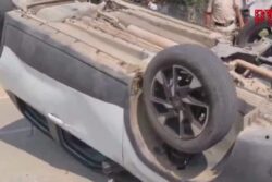 Congress, BJP Workers Clash In Telangana’s Kamareddy Over Land Row; Leader’s Car Overturned