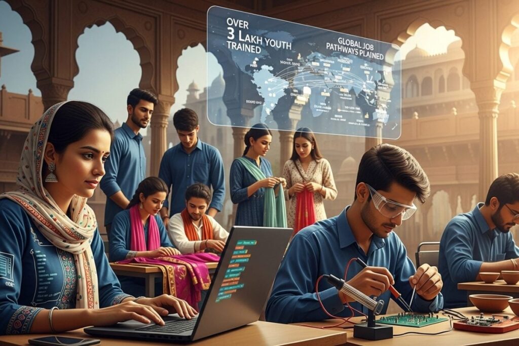 Centre And Rajasthan Review Skilling Push; Over 3 Lakh Youth Trained, Global Job Pathways Planned