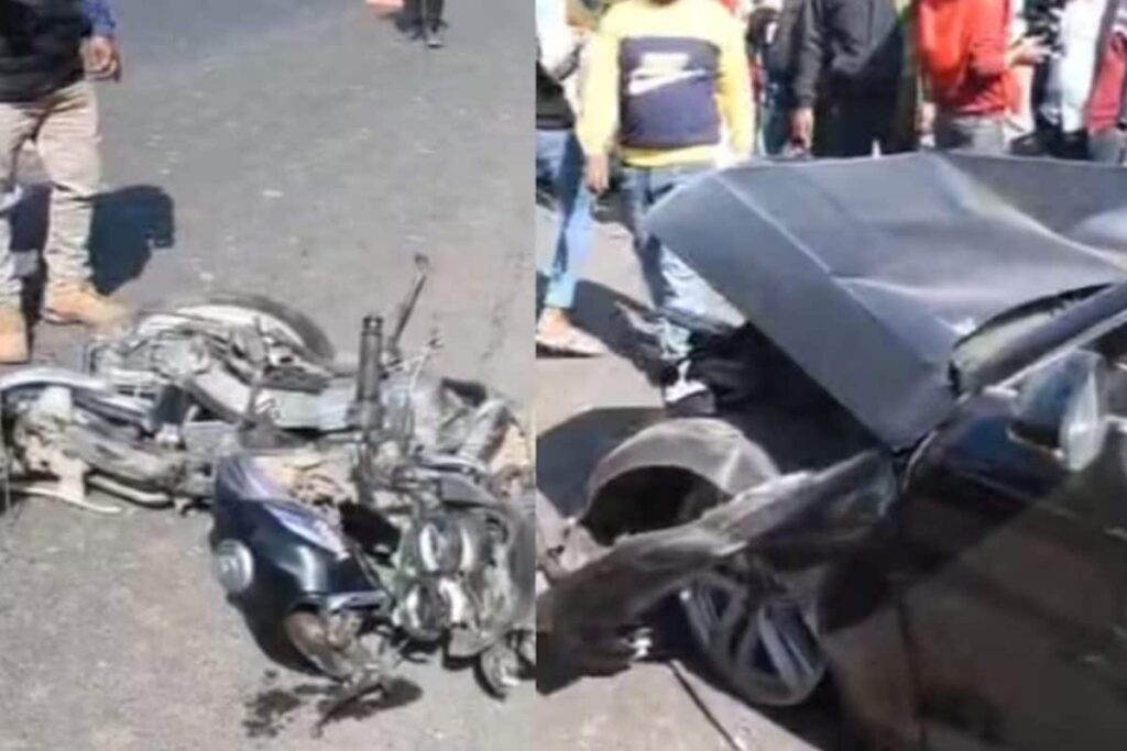 Father, Son Among 3 Dead After Speeding Audi Rams Motorcycle In Madhya Pradesh