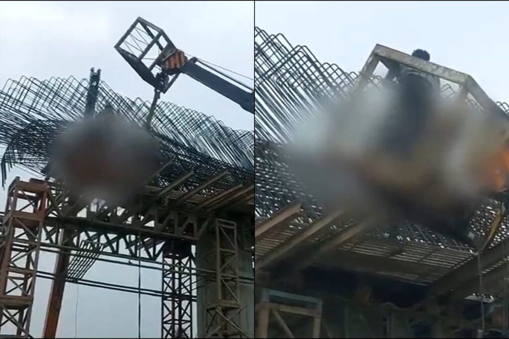 MP Worker Dies After Being Trapped Beneath Iron Scaffolding Net On Under-Construction Bridge
