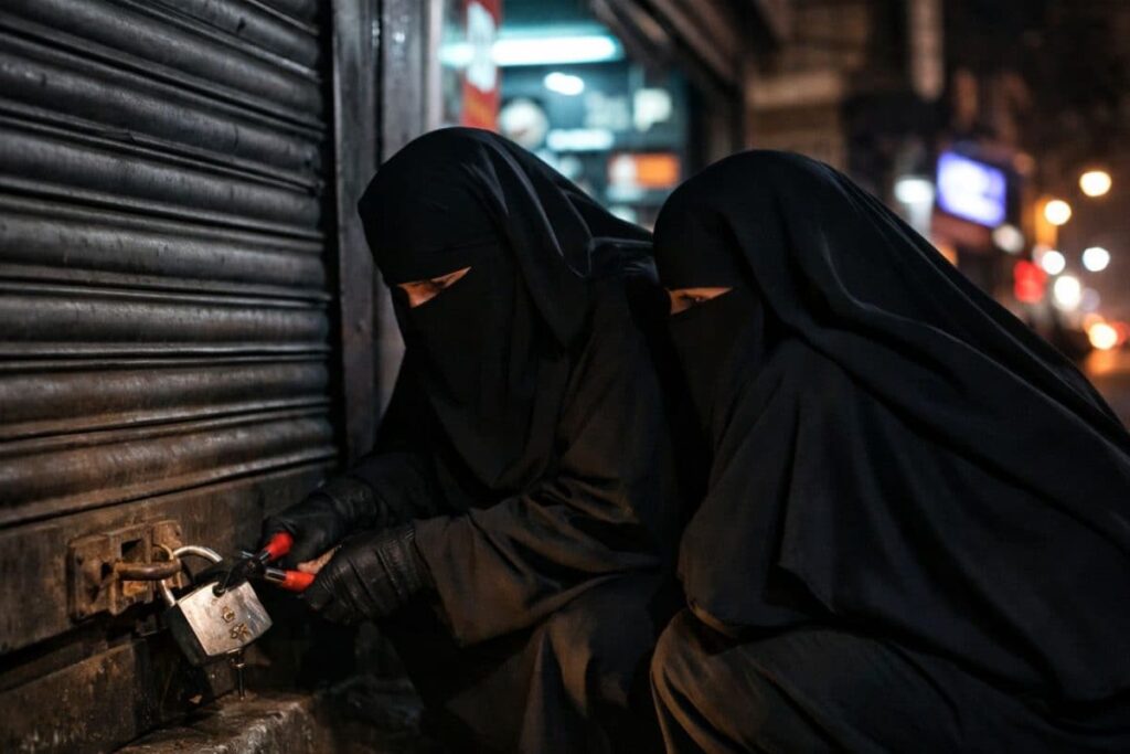 Father-Son Duo In Burqa Pull Off Rs 80 Lakh Electronics Theft In Bengaluru