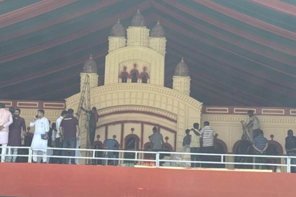 Dakshineswar-Themed Stage Unveiled For PM Modi’s Brigade Rally In Kolkata
