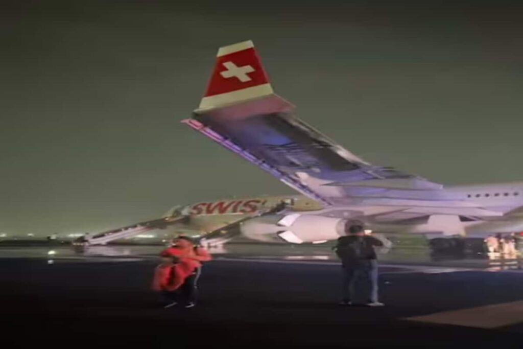 6 Passengers Injured After Swiss Air Flight's Engine Fails, Catches Fire At Delhi Airport