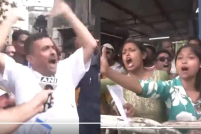 'Joy Bangla' Vs 'Jai Sri Ram': TMC Supporters, Suvendu Adhikari Face-Off Near Poll Booth | Watch