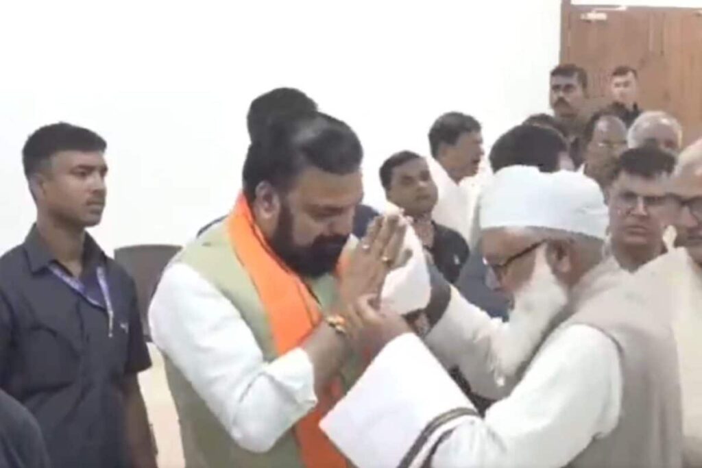 Bihar CM Samrat Choudhary Sparks Controversy After Refusing To Wear Skull Cap