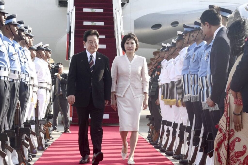 President Lee Jae-myung Lands In Delhi, First Korean Leader To Visit India In 8 Years