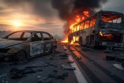 Seven Burnt Alive In Car-Bus Crash In Karnataka’s Yadgir