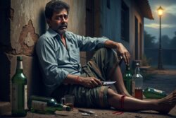Karnataka Man's Wife Left Him For Another Man. He Got Drunk In Forest & Severed His Own Leg
