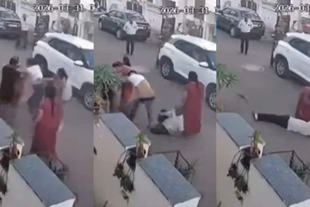 On Cam, Retired Jaipur Banker Collapses & Dies In 'Lane Fight' After 'Blocking' Tempo Traveller