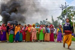 Stones Hurled, Security Personnel Targeted: Fresh Protests In Imphal Over Tronglaobi Killing