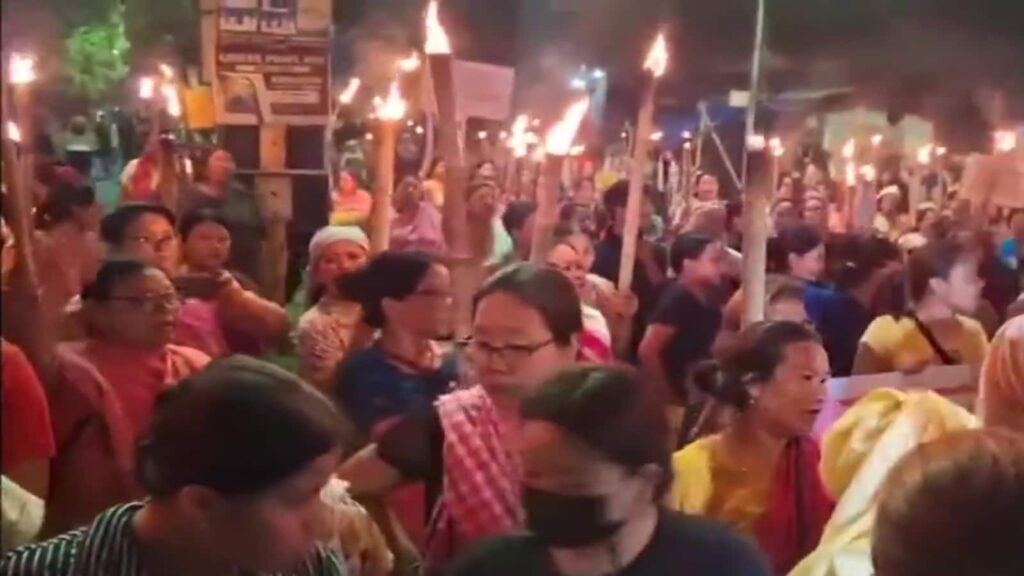 Fresh Protests Rock Manipur Over April 7 Bomb Attack That Killed 2 Children; Shutdown Continues