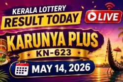 Kerala Lottery Result Today Live: Karunya Plus KN-623 Winning Numbers For May 14, 2026; First Prize Rs 1 Crore