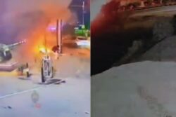 On Cam | Debris Flies Across Road After Twin Blasts Rock Jalandhar, Amritsar