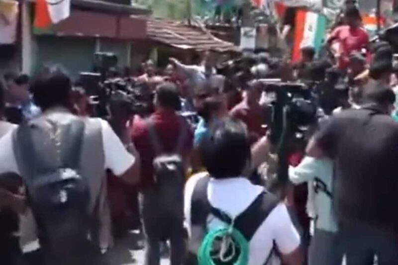 West Bengal Polls: Locals Protest In South 24 Parganas Alleging Threats By TMC Workers