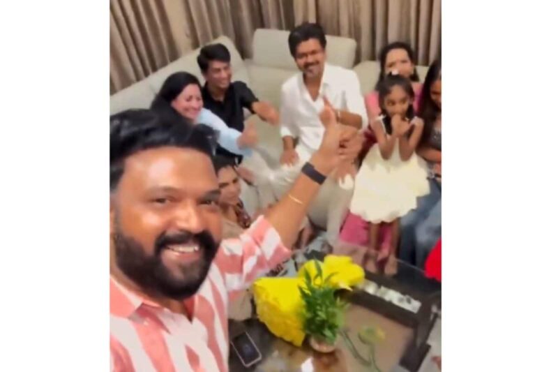 Dressed In White Shirt And Pants, TVK Chief Vijay Joins Family For Celebrations | Video