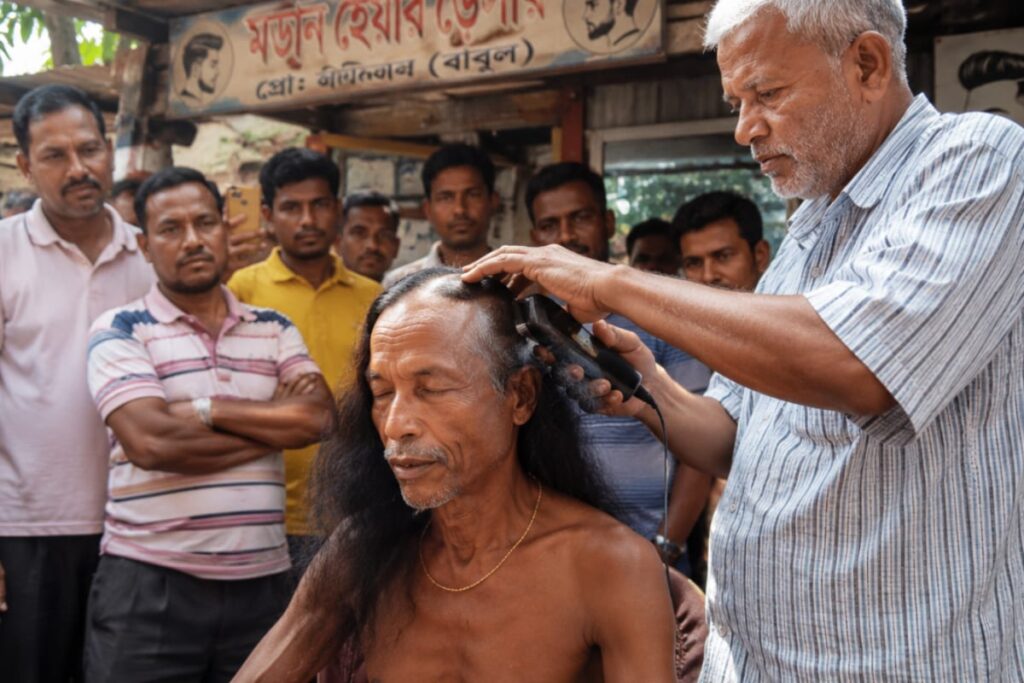 Man Ends His 'No Haircut' Vow, Gets Head Shaved After TMC's Defeat In West Bengal