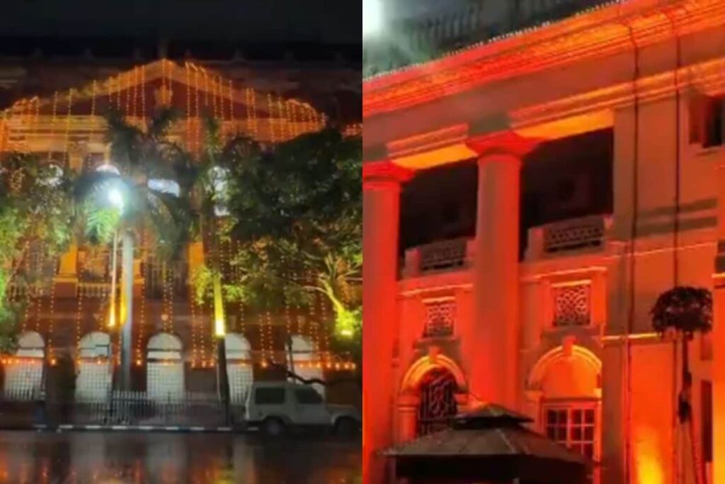 Kolkata's Iconic Writers' Building Turns 'Saffron' To Welcome New CM Of West Bengal | Watch