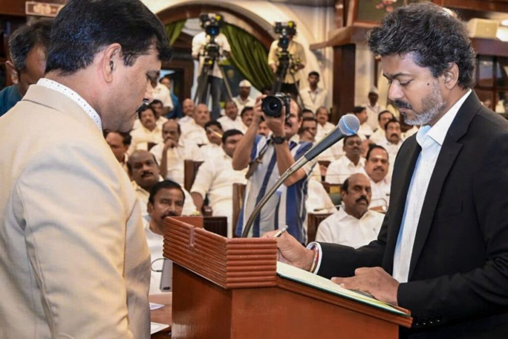 Tamil Nadu CM Vijay Takes Oath As MLA At Chennai Secretariat
