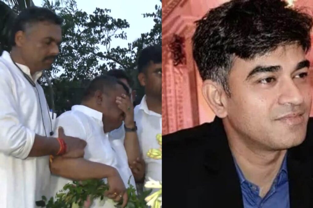 Suvendu Adhikari's Brother In Tears During Last Rites Of Chandranath Rath | Video