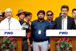 ‘Inappropriate For Tamil Nadu’: Row Erupts After State Song Played Third At Vijay's Oath Ceremony